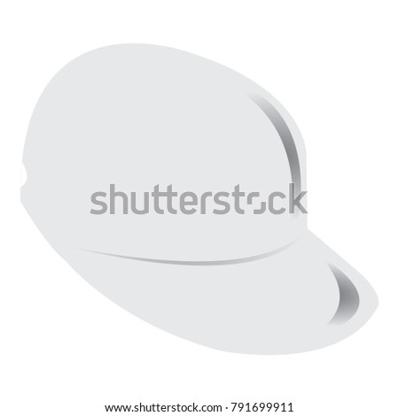 Isolated cap on a ehite background, vector illustration