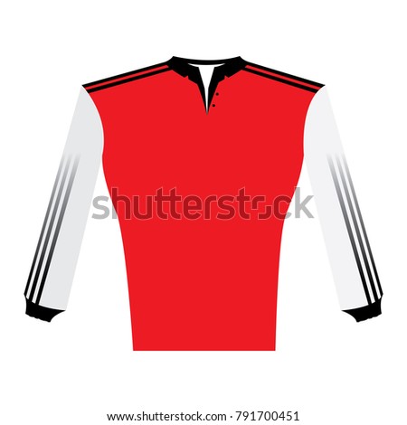 Isolated long sleeve shirt on a white background, vector illustration