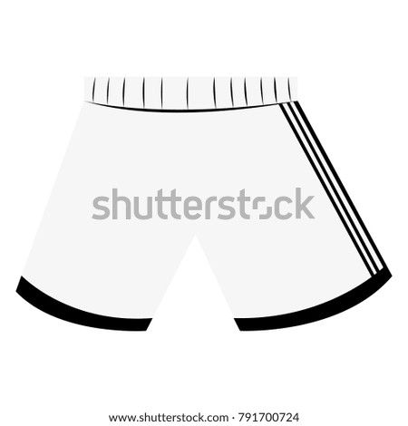 Isolated sport short on a white background, vector ilustration