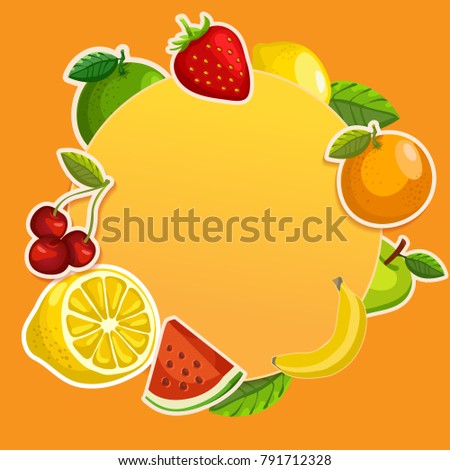 fruit poster design.