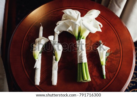 calla  wedding bouquet