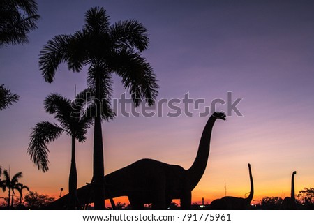 dinosaurs  silhouette Picture