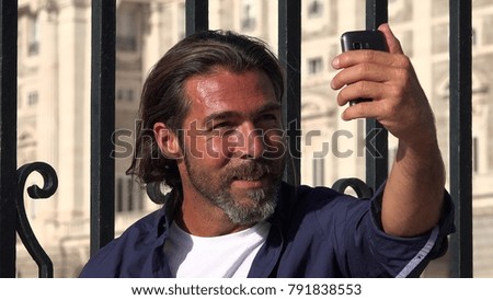 Selfie Of Handsome Spanish Male