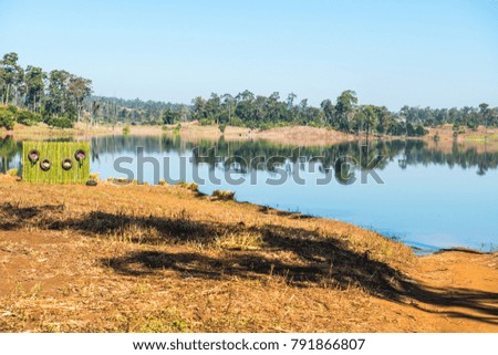 Lake view in Chiangmai province, Thailand.