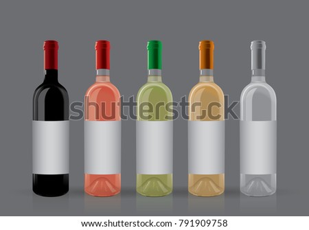 bottles of wine on a dark background