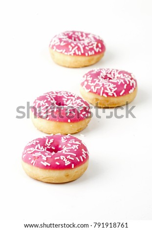 a very tasty donuts on the white