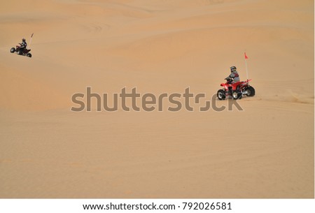 ATVs All Terrain Vehicles sand dunes Imperial Sand Dunes, California, USA