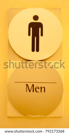 Male toilet symbol