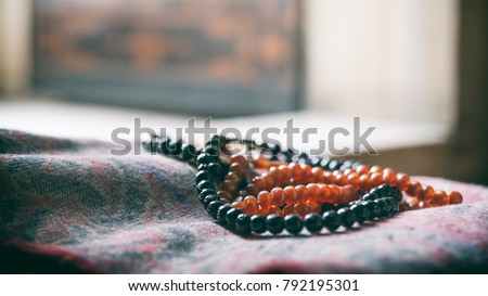 Prayer Beads Inside The Mosque Royalty-Free Stock Photo #792195301