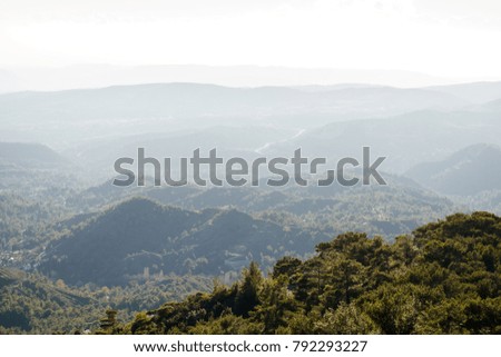 Photo of vegetation in hills