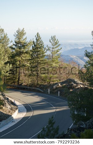 Image of road among mountain landscape