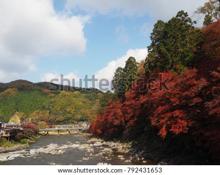 Korankei, a park, is a valley near Nagoya reputed to be one of the best spots for autumn colours. Visitors can see excellent autumn scenery that peak around mid to late November each year.