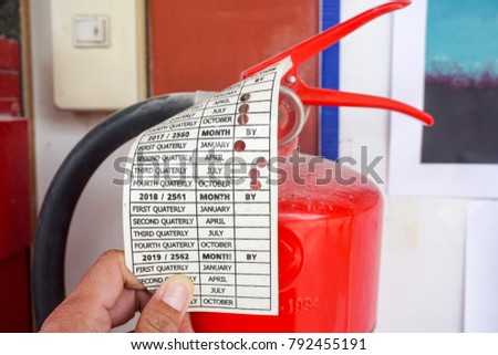 Punched hole on tag card for gas pressure quality control of Fire Extinguisher Container