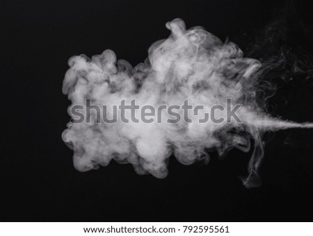 Isolated smoke of cigarette