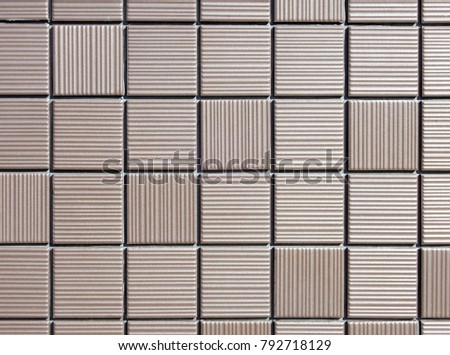 Unique tile pattern exterior wall          