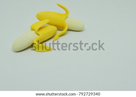Bananas With A White Background.