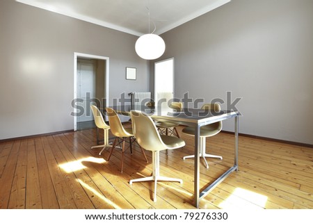 nice apartment refitted, dining room in retro style