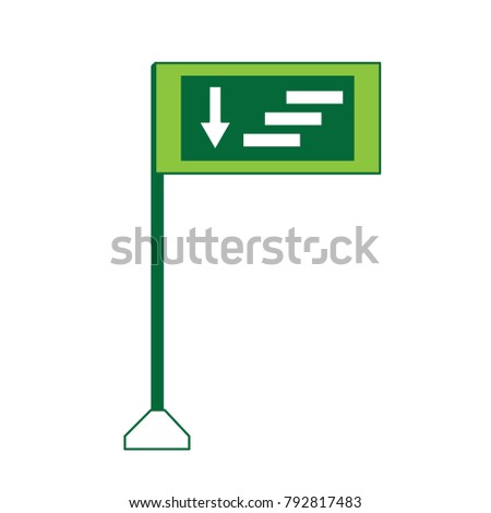 informative road sign icon