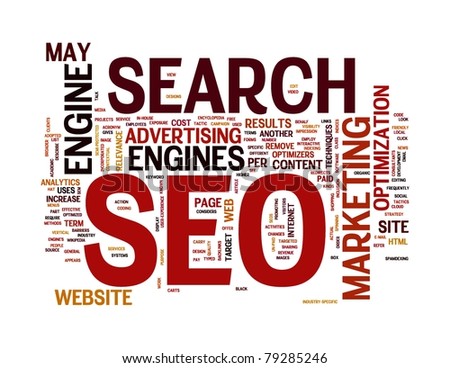SEO - search engine optimization in word cloud
