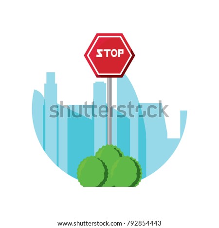 stop road sign icon
