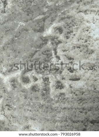 The Grunge of the Concrete surface. The Depiction of weather system and himalayan ranges seen from the satellite view. Abstract background of Black and White. 