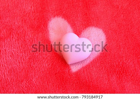 Pink heart in Valentines Day,For background
