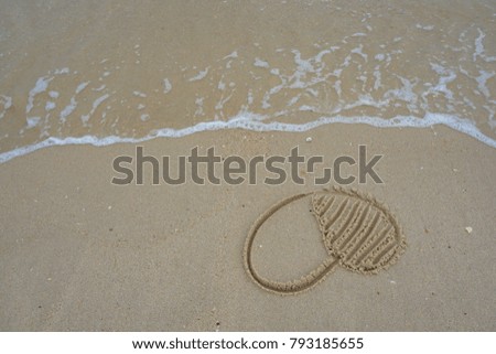 hearts images was written by hand on a beach by the sea. The picture represents our commitment of love.