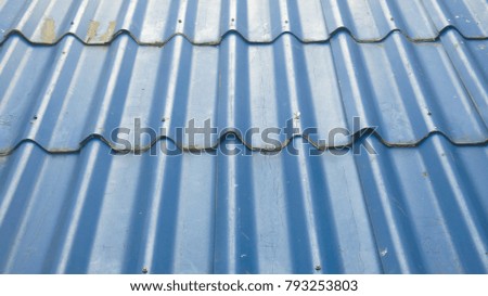 Blue tile roof texture, blue background, zinc roof texture