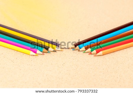 colored pencils, under the sun
