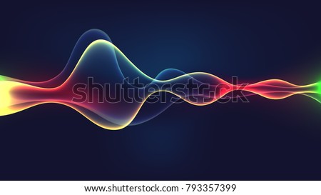 Speaking sound wave illustration vector Royalty-Free Stock Photo #793357399