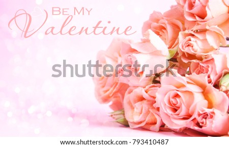 Tender roses, romantic style