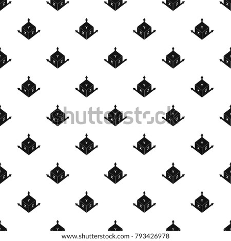 Measurement cube square pattern seamless in simple style vector illustration
