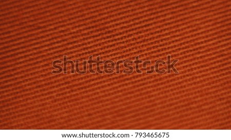Orange color Cotton Cloth texture on sunlight ,Abstract background and texture