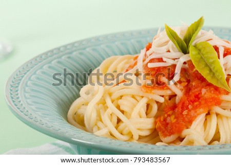spaghetti bolognese  dish