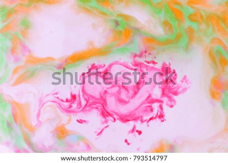 Multicolored abstract background on liquid, multicolored minimalistic background, pop art pattern, pastel texture for designer, background preparation