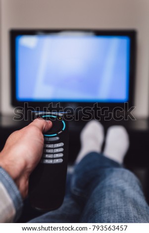 Holding remote control