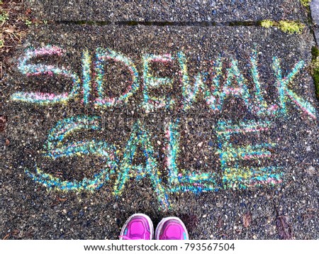 Sidewalk Sale sign