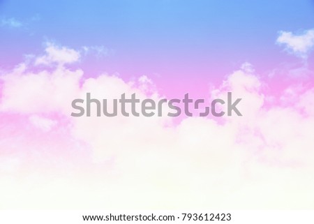 Sky and clouds with gradient filter, Nature abstract background