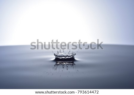 Drops of water, drops of raindrops rippling on the water ripples, crown shapes and splashing pictures.