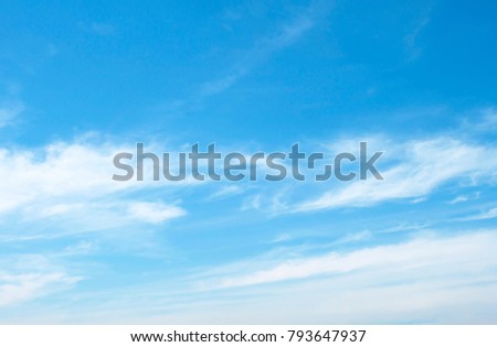 clouds in the blue sky Royalty-Free Stock Photo #793647937