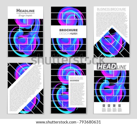 Abstract vector layout background set. For art template design, list, front page, mockup brochure theme style, banner, idea, cover, booklet, print, flyer, book, blank, card, ad, sign, sheet, a4