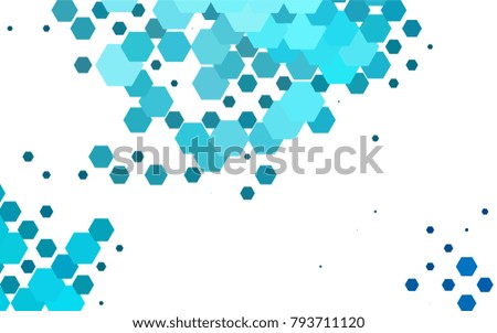 Light BLUE vector abstract textured polygonal background. Brand-new blurry hexagonal design. Pattern can be used for background.