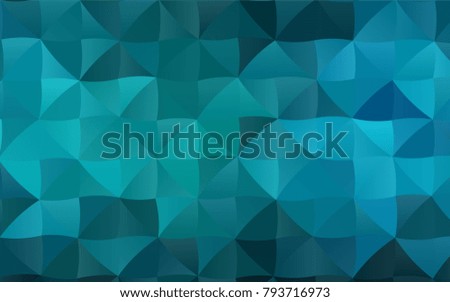 Light BLUE vector blurry triangle pattern. A completely new color illustration in a vague style. The completely new template can be used for your brand book.