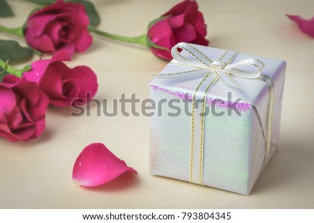 Gift box for valentine's day lovers.
