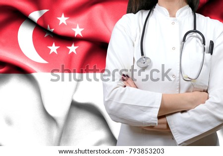 Conceptual image of national healthcare system in Singapoore