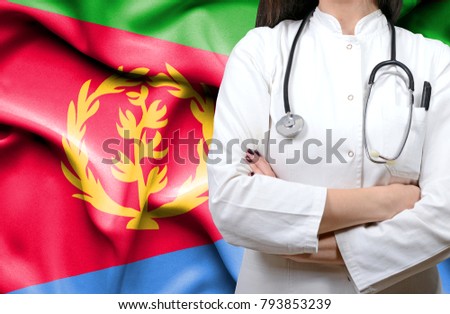 Conceptual image of national healthcare system in Eritrea