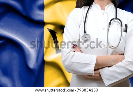 Conceptual image of national healthcare system in Barbados
