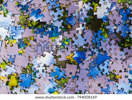 Mixed Pieces of a puzzle background