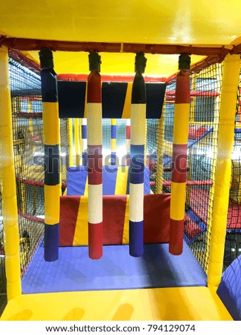 Modern children playground indoor