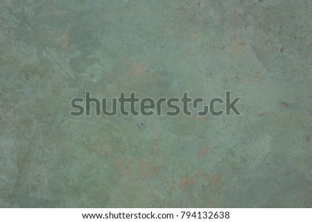Green wall floor textured grudge and dirty